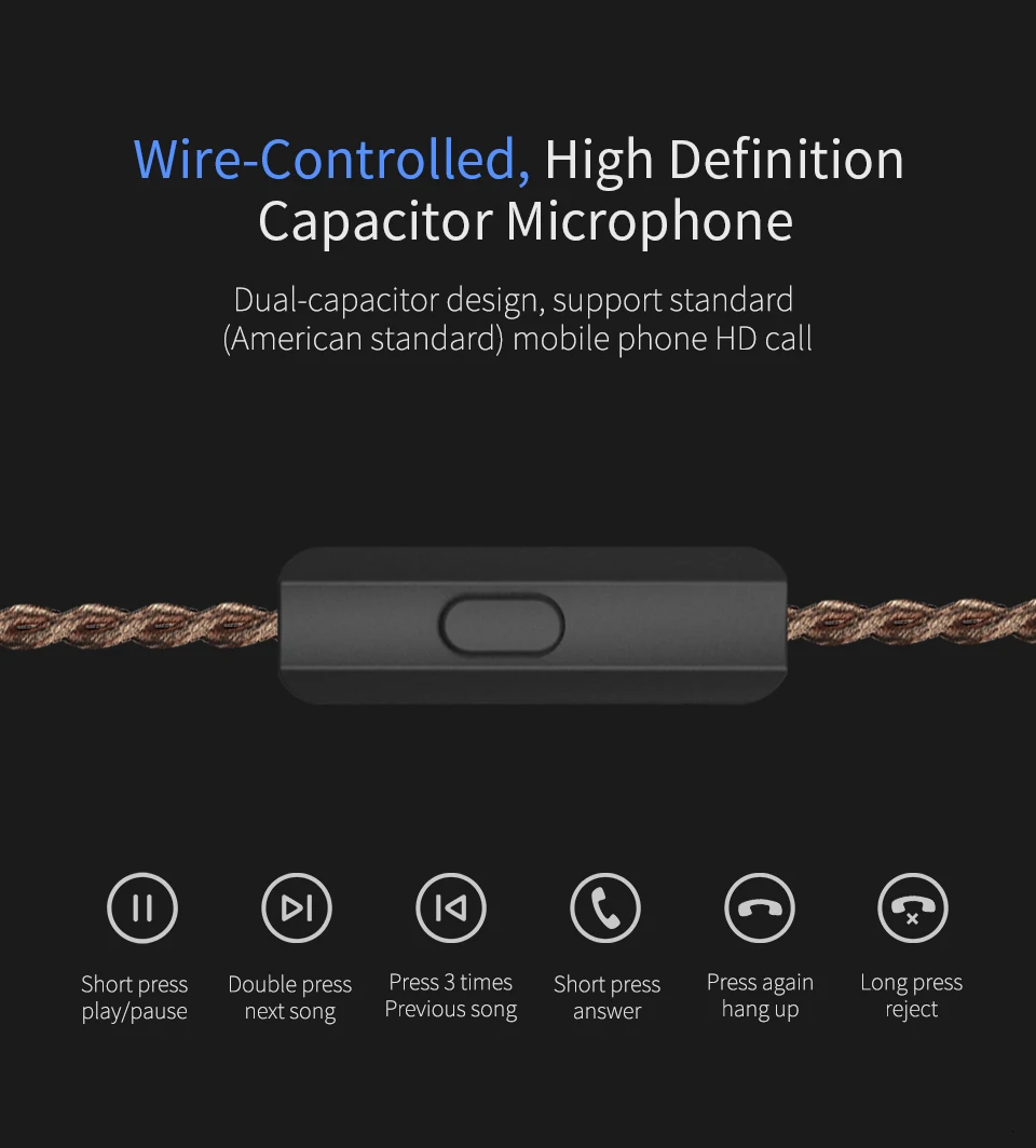 CCA A10 наушники 5 BA драйвер в ухо наушники HIFI монитор с басом наушники со съемным отсоединением 2PIN кабель KZ AS10 CCA