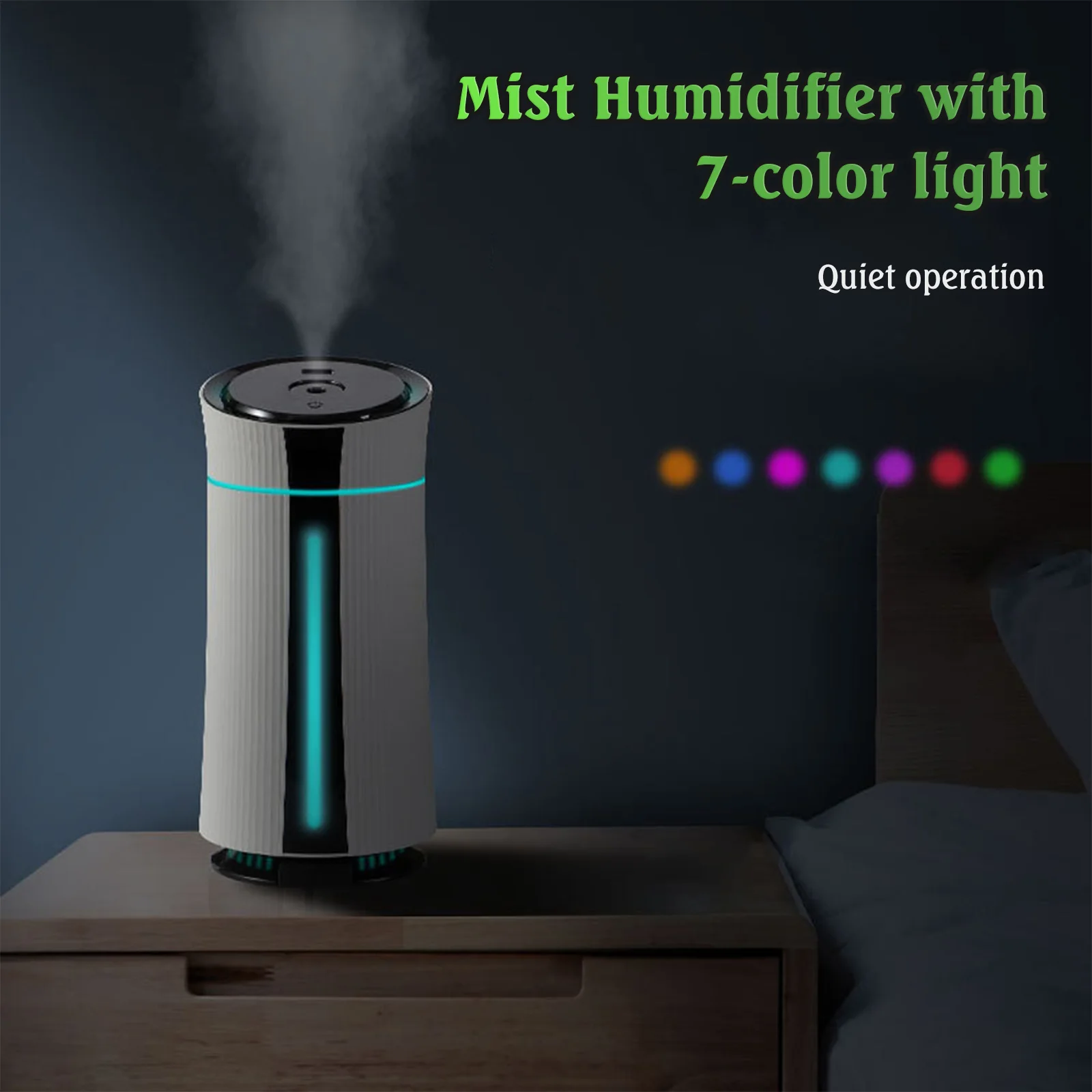 

Air Humidifier 1150ml Ultrasonic Aroma Essential Oil Diffuser Mini USB Cool Mist Maker Aromatherapy with Colorful Light Car Home