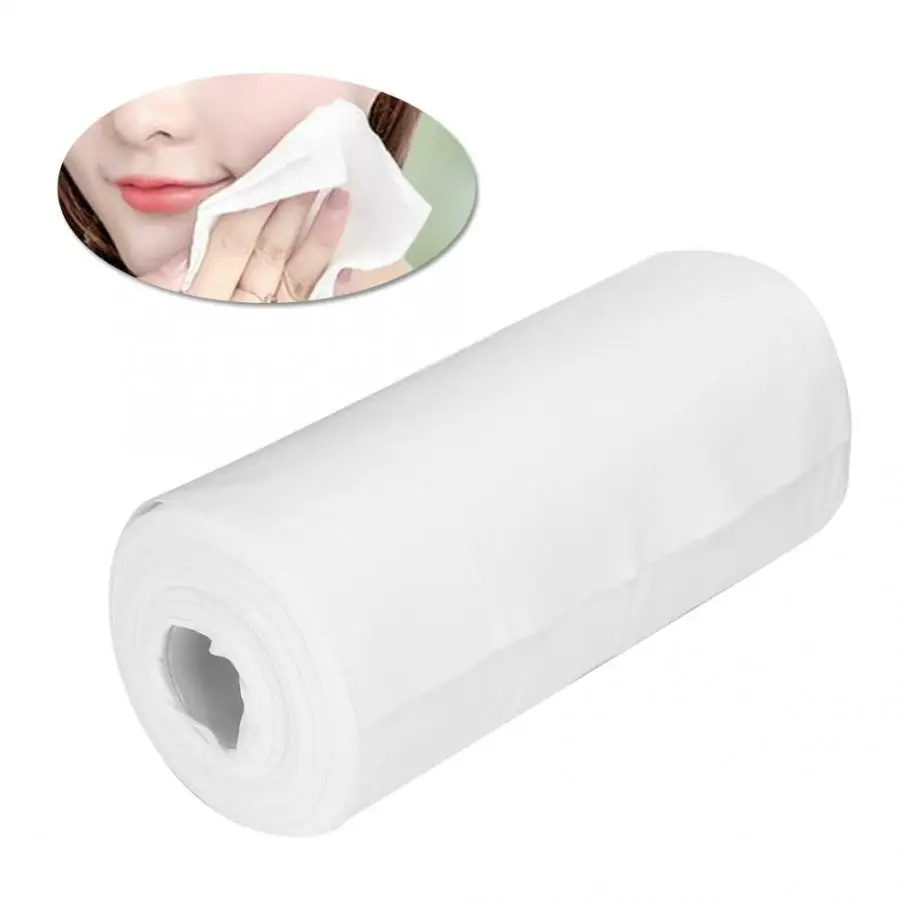 100 шт./рулон одноразовых Уход за кожей лица Полотенца хлопок сильное всасывание