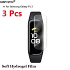 3 шт.лот для смарт-браслета Samsung Galaxy Fit 2 ультратонкая Прозрачная мягкая Гидрогелевая защитная пленка из ТПУ (не стекло)