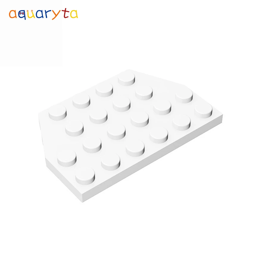 

AQUARYTA 20pcs Building Blocks Accessories DIY 4x6 Wedge Plate 32059 Creativity Educational DIY Toy for Children Birthday Gift