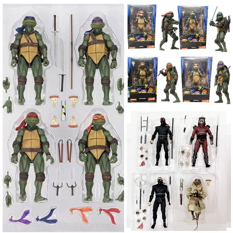 Экшн фигурка Леонардо Микеланджело Донателло Рафаэль шредер черепаха кранга
