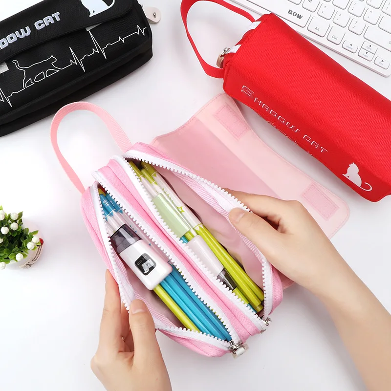 Пенал для девочек школьные корейские канцелярские принадлежности милый пенал