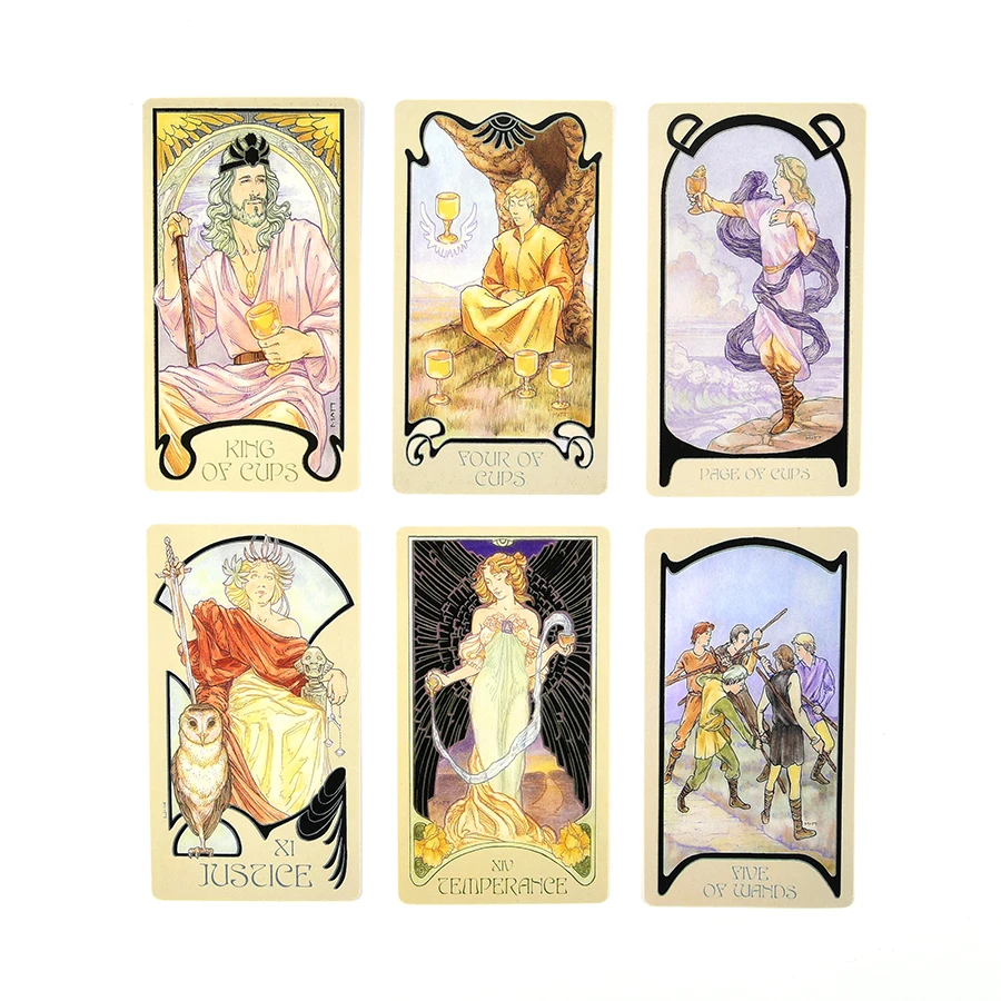

80 Cards Ethereal Visions Illuminated Tarot Deck Cards Divination Matt Hughes Board Games