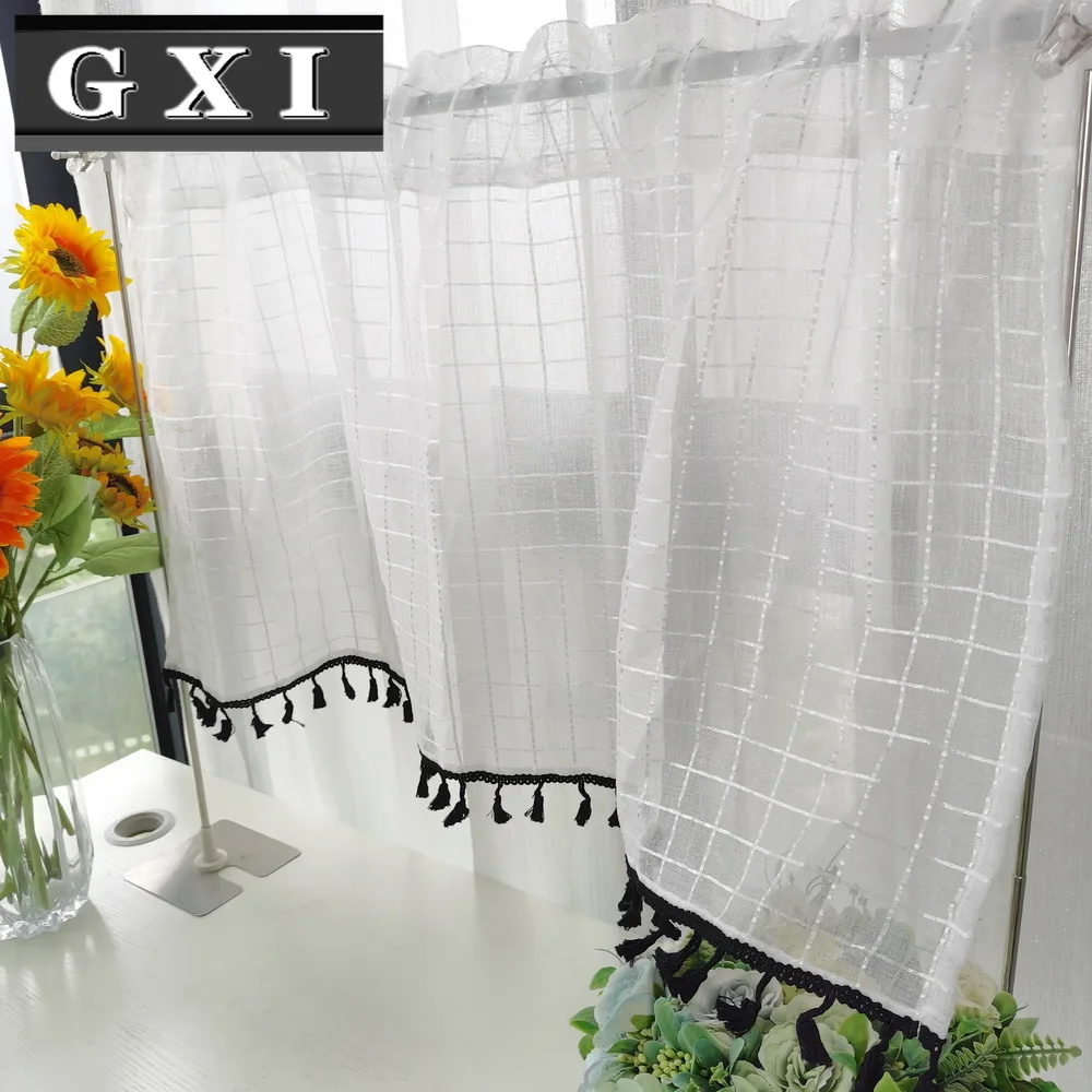 

1 шт. карманные белые кружевные короткие шторы с волнами для кухни, шкафа, кафе, книжной полки, украшения для раздвижных дверей, романтически...