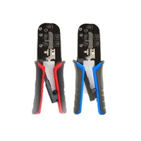 1pcs multifunctional rj4511 network crystal head crimping plier ratchet crimping tools network cable clamp for 4p 6p 8p rj 11