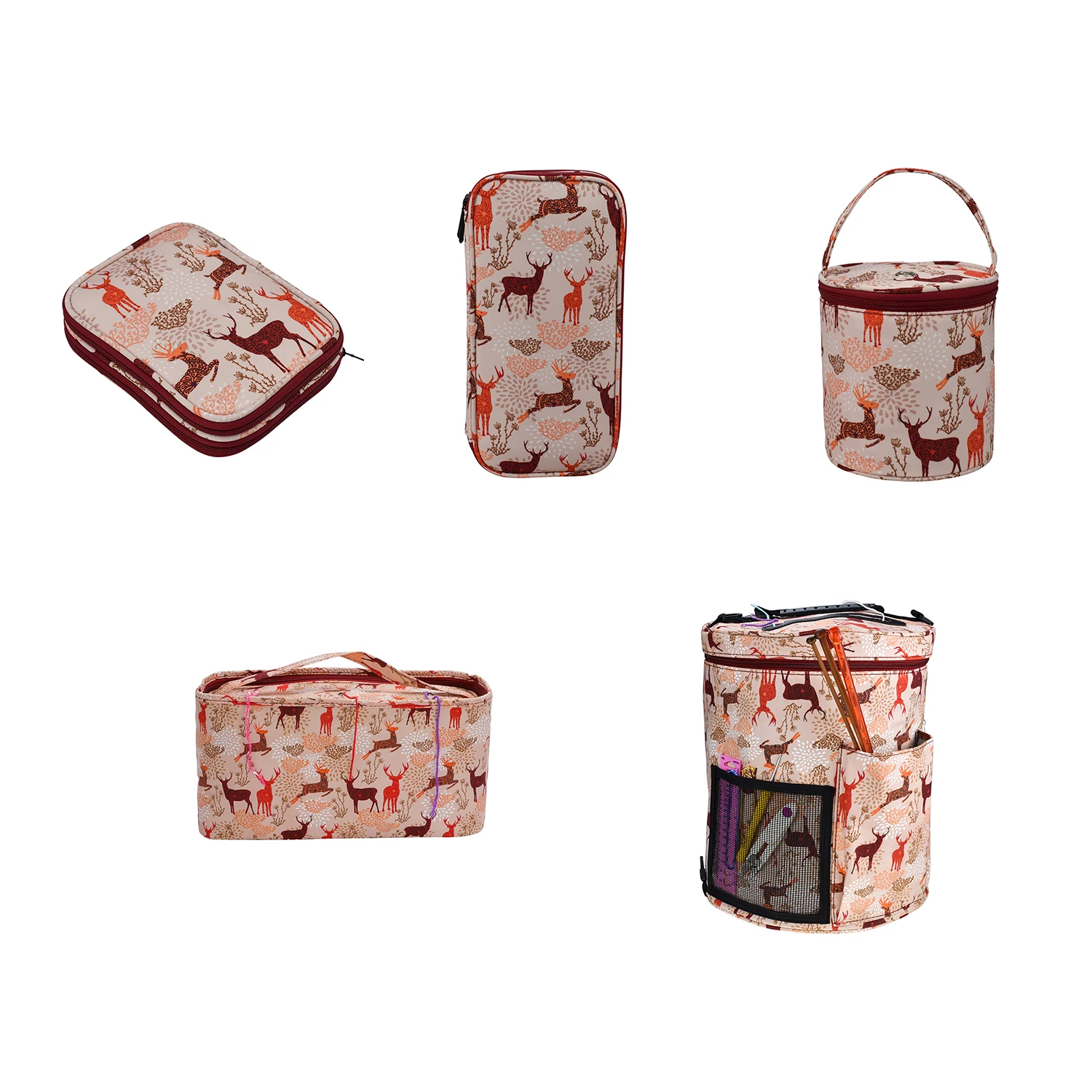 

1 Set Multi-size Knitting Tool Nylon Storage Bag For Knitting Tool Storage Bag Diy Process Wool Sewing Tools Sewing Accessories