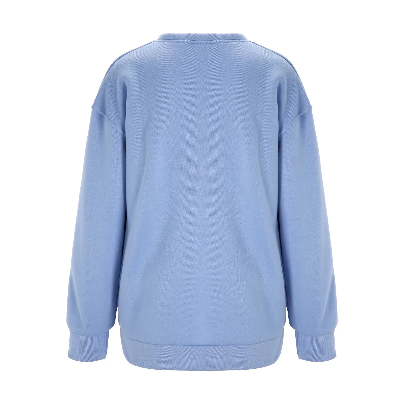 Толстый теплый свитшот для женщин синий с принтом Astro World свободные пуловеры