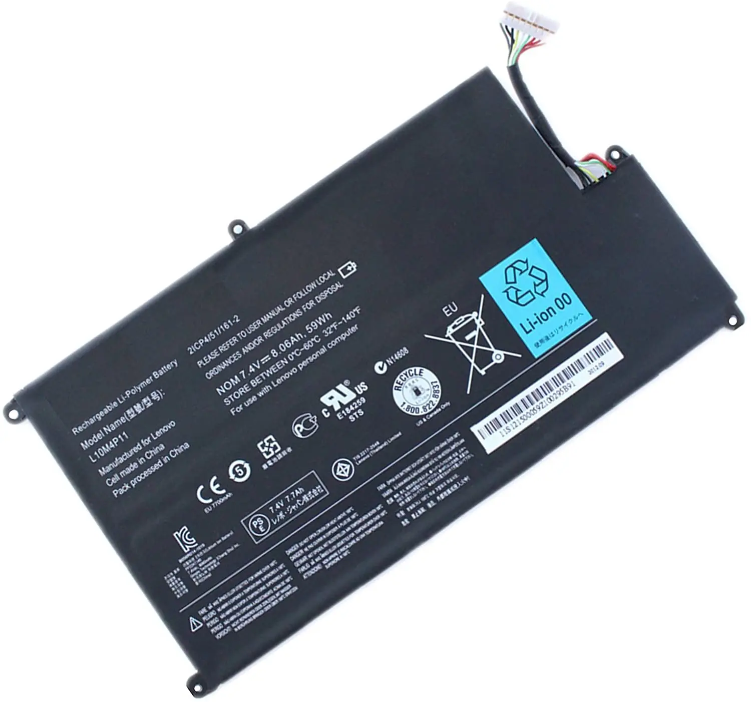 

7.4V 59Wh Original L10M4P11 Laptop Battery For Lenovo IdeaPad U410-IFI U410