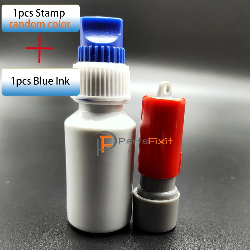 1 Stamp 1 Ink Заказной штамп гарантийное уплотнение с вашим логотипом самописание для ремонта телефона мастерской DIY печать - Цвет: 1 Stamp 1 Ink