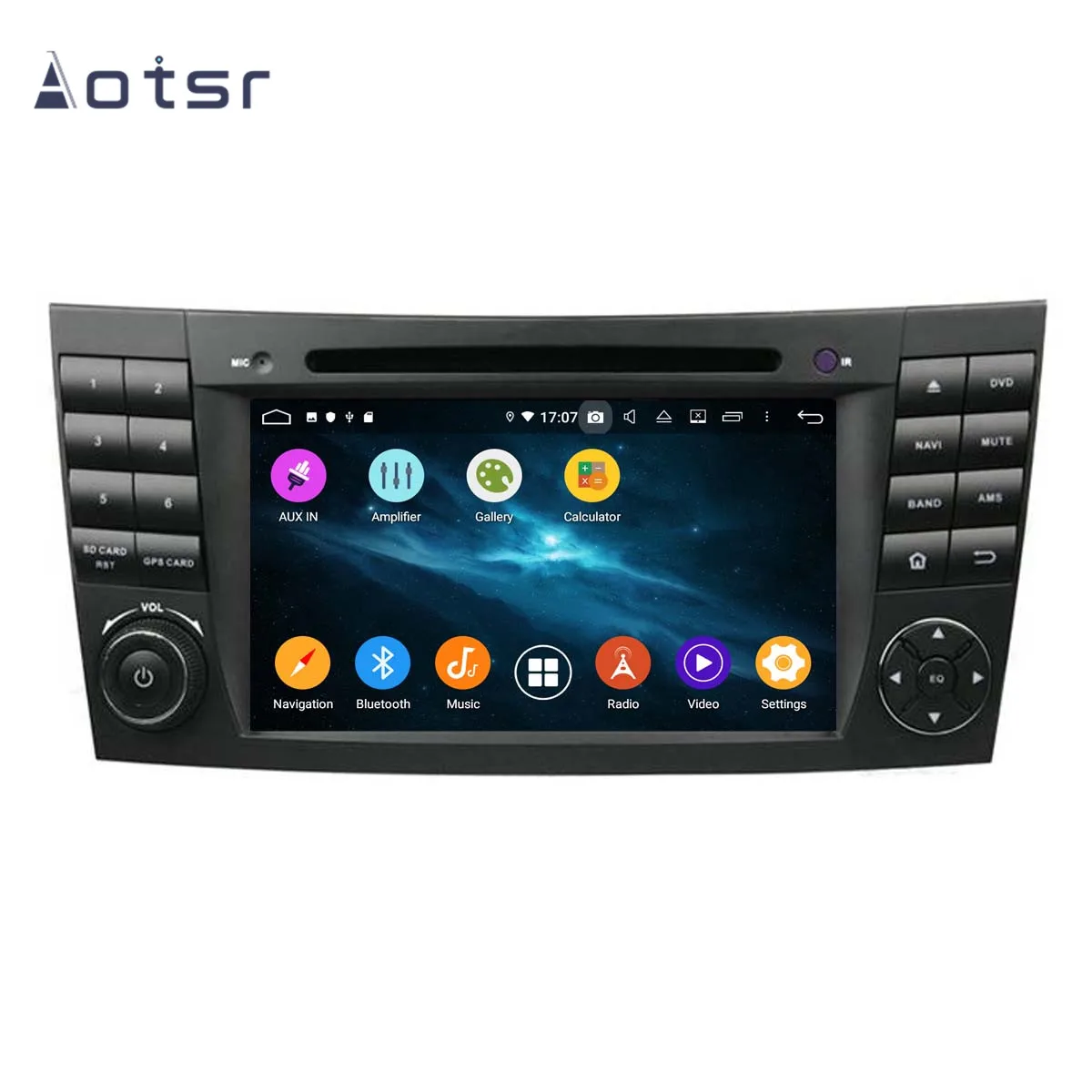 AOTSR Android 9 0 GPS навигация автомобильный DVD радио плеер для Mercedes Benz E Class W211 CLS W219