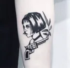 Водостойкая временная татуировка Леон храбрая женщина воин, пистолет лист Матильда тату флэш-тату искусственные татуировки для девушек и женщин