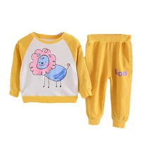 autumn baby girls clothes suit children boys cartoon t shirt pants 2pcssets new spring kids sportswear toddler casual clothing