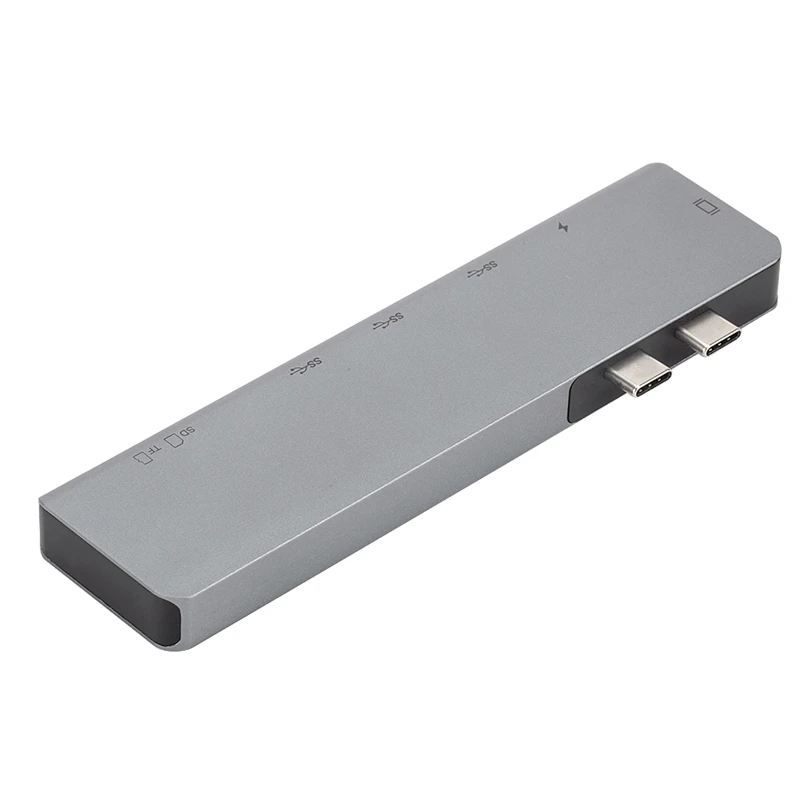USB 3 1 Type C концентратор к HDMI адаптеру 4K Thunderbolt с концентратором 0 TF SD слот для чтения