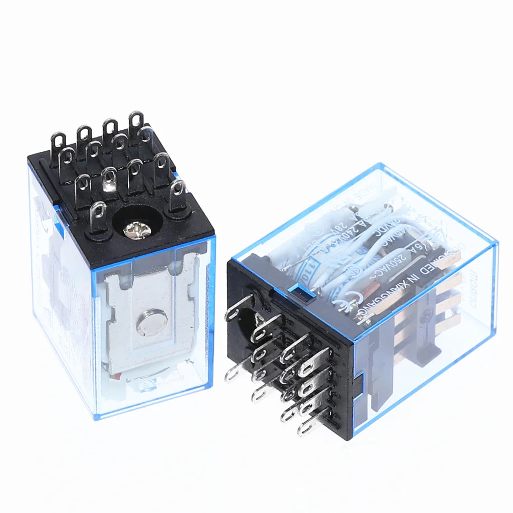 MY4NJ катушка DC12V DC24V AC110V AC220V HH54P 5A 220V миниатюрное электромагнитное реле общего