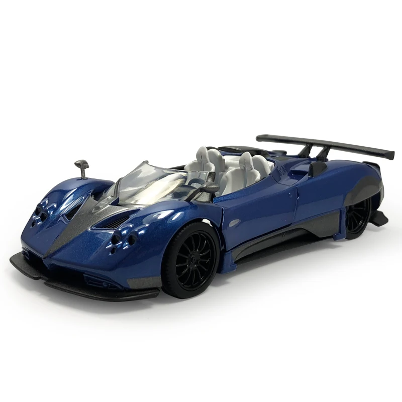 Модель автомобиля HOMMAT 1:36 Pagani Zonda литой автомобиль из голубого металлического