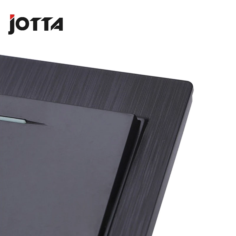 Роскошный черный настенный выключатель Jotta 1 комплект 2 канала 3 4 домашний 250 В 10 А