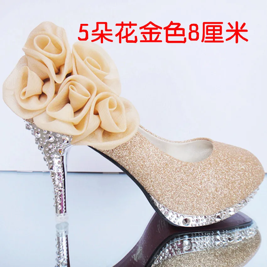 Подарок для взрослых Женские туфли на высоком каблуке Свадебные шпильке с