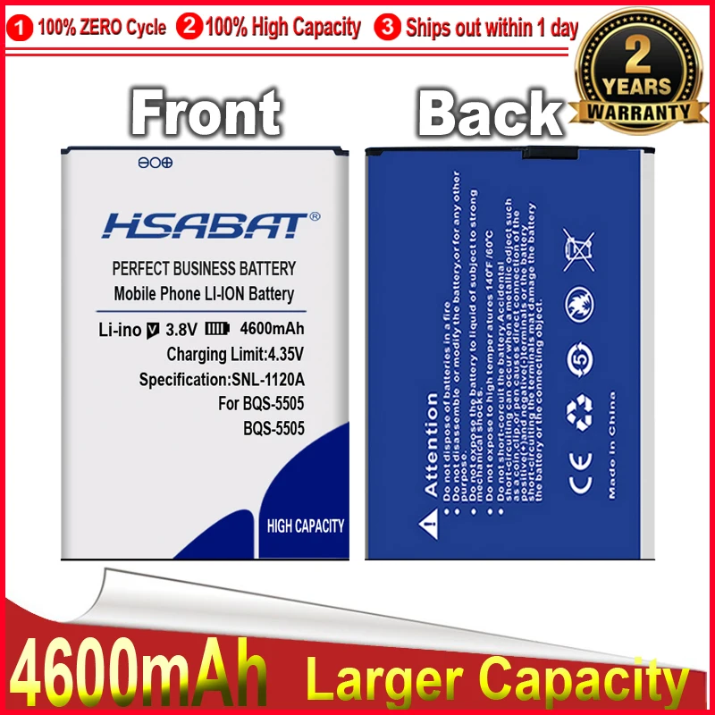 HSABAT 0 цикл 4600 мАч BQS-5505 Аккумулятор для Oukitel U7 Pro BQ Amsterdam BRAVIS A551 Atlas