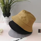 Панама хлопковая для мужчин и женщин, однотонная складная шляпа от солнца, с широкими полями, летняя