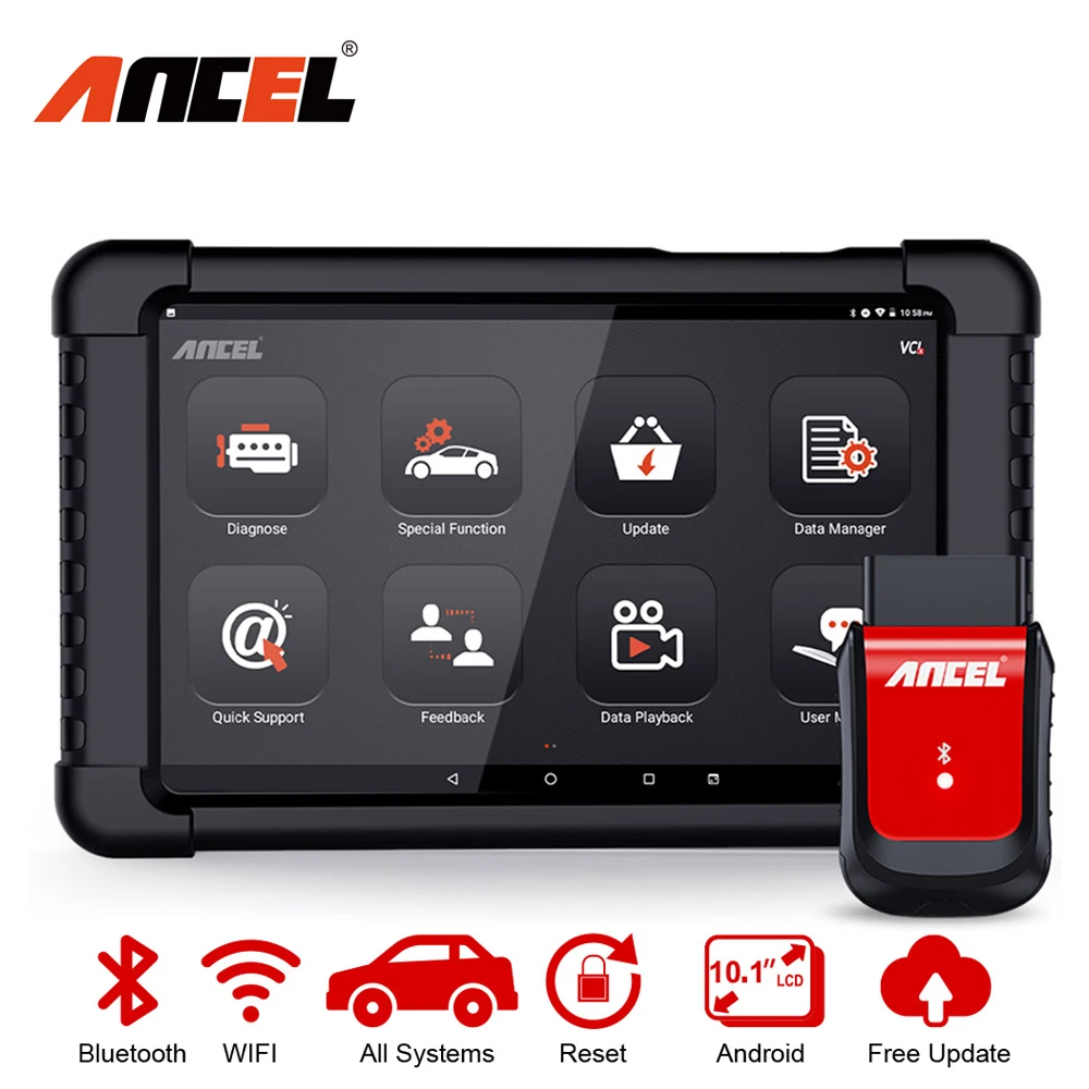 ANCEL X6 Professional Car Diagnostic Tools Full System OBD2 Scanner Function EPB Oil DPF SAS Reset Automotive Tool | Автомобили и