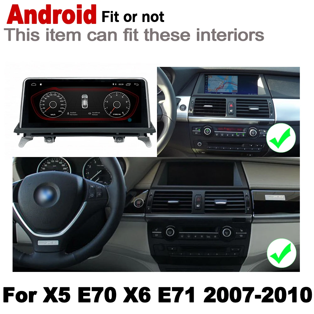 Автомобильный проигрыватель на Android 7 0 IPS для BMW X5 E70 X6 E71 2007 ~ 2010 CCC оригинальный