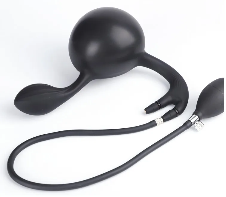 Огромная надувная Анальная пробка массажер простаты большой фаллоимитатор