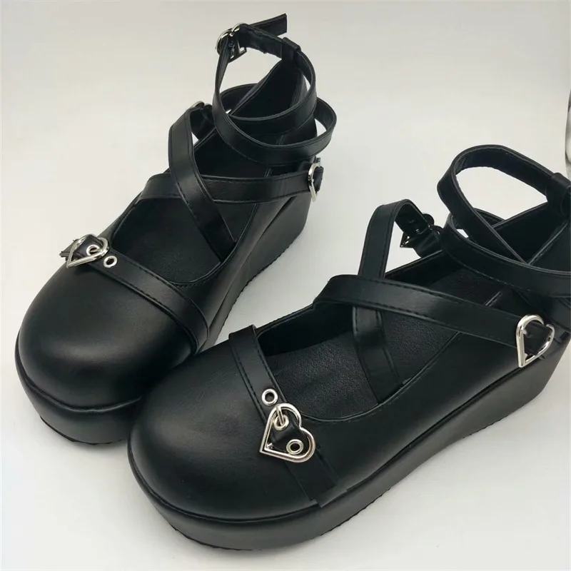 

Lolita Shoes Women Japanese Style Vintage Soft Sister Girls High Heels Waterproof Platform College Student Cosplay Costume Shoes