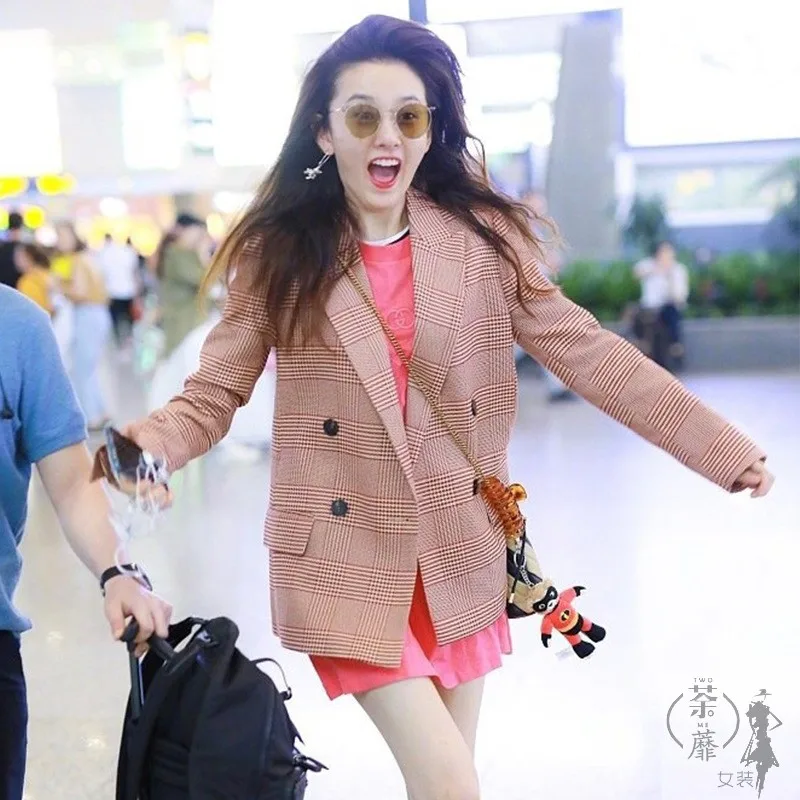 2019 осенний шикарный костюм новая звезда того же абзаца аэропорт розовый