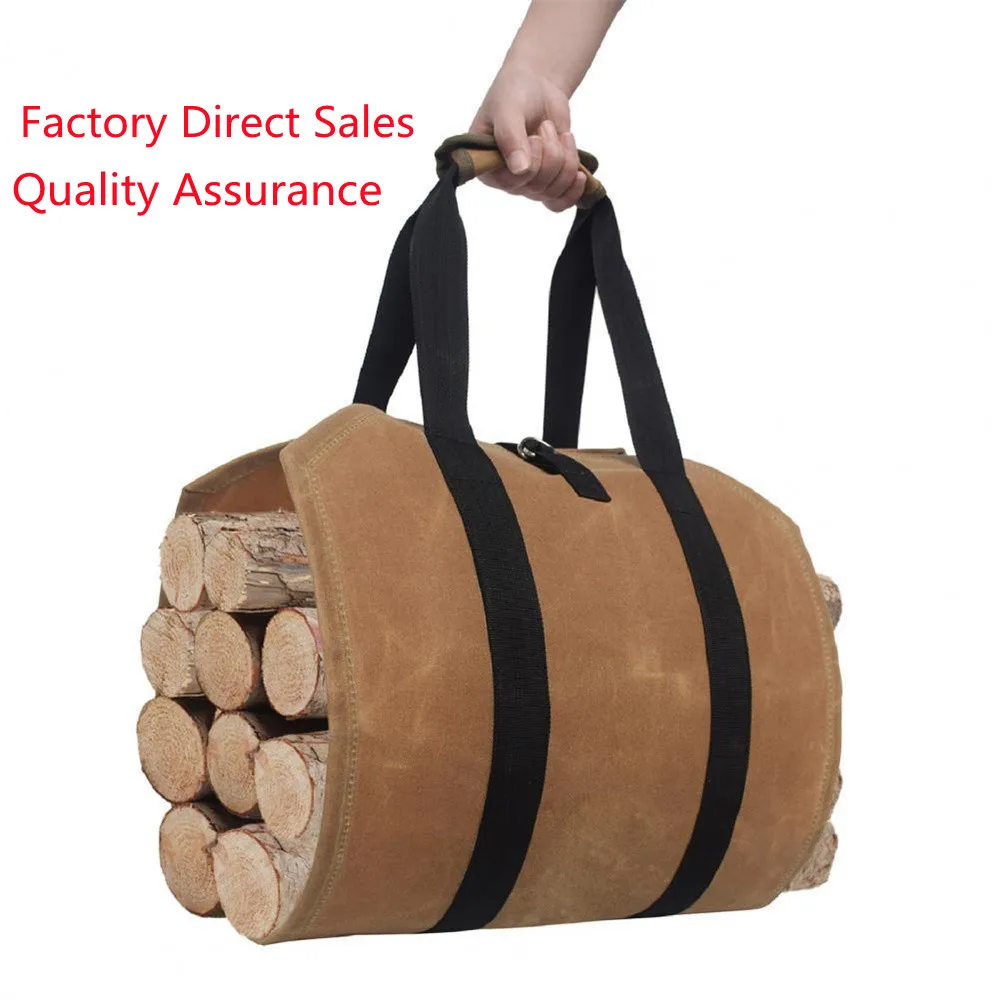 

Outdoor Firewood Transport Bag Large Capacity Portable Camping Wooden Carrier Tote Bag Multi Tool Hiking Accessories