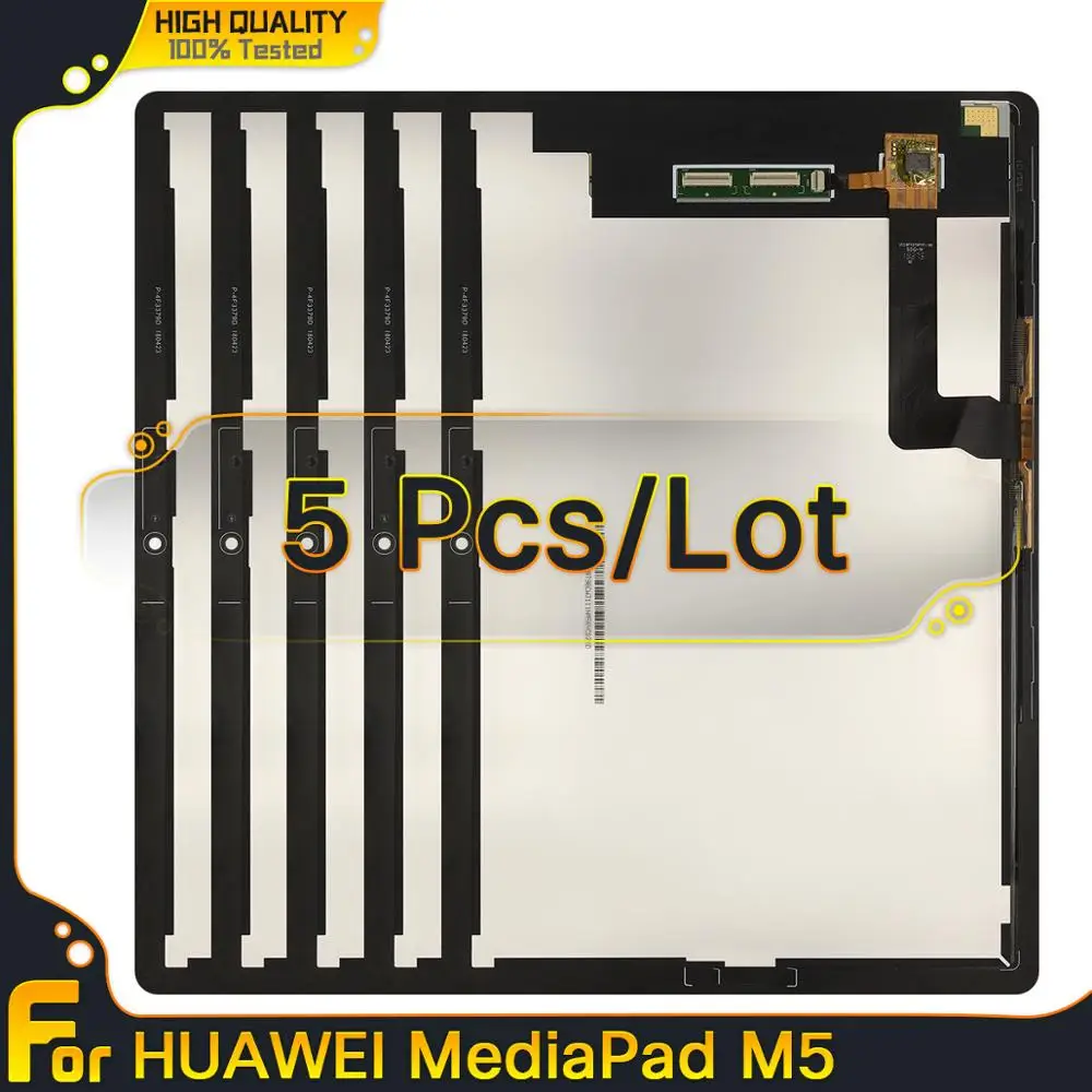 

Painel de tela lcd CMR-AL09 mediapad m5 com sensor de toque, 5 peças, 10.8 '', peça de reposição