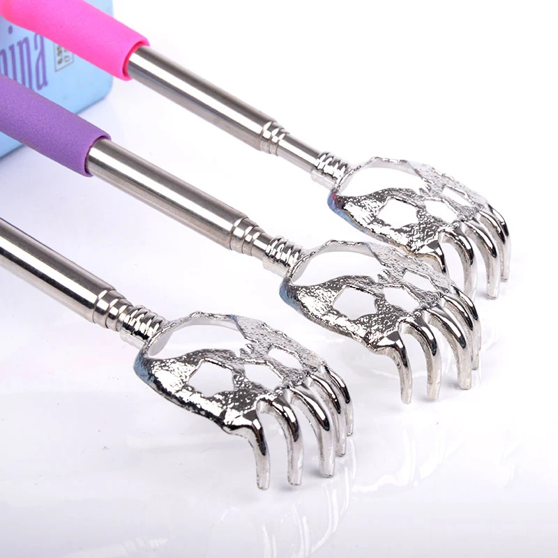 

5 Pcs Extendable Telescopic Back Scratchers-Bear Claw Metal Telescopic Back Scratcher Eliminate