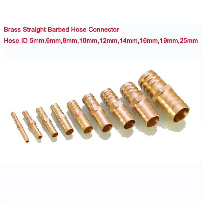 

1 шт Латунный прямой строительный соединительный элемент для шланга с внутренним диаметром 5-25 мм