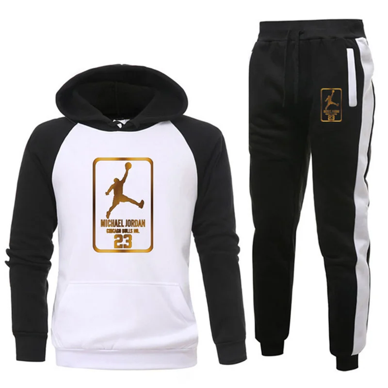 

Ropa Deportiva De Moda Para Hombre, Chaqueta Con Capucha + Pantalones, Traje Deportivo De Baloncesto, OtoÃ±O, 2021