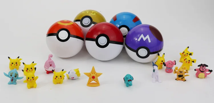 Takara Tomy Pokemon pikachu Pet Elf Ball покебол Pikachu 7 см всплывающие мячи фигурки для детей