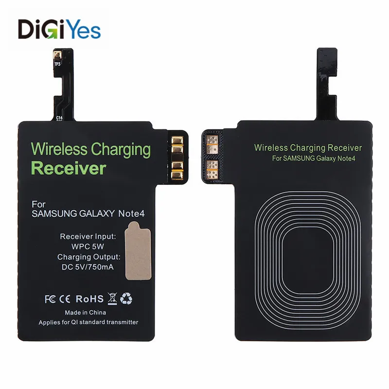 Прочный черный 5V 750mA Универсальный Android Qi беспроводной зарядный приемник