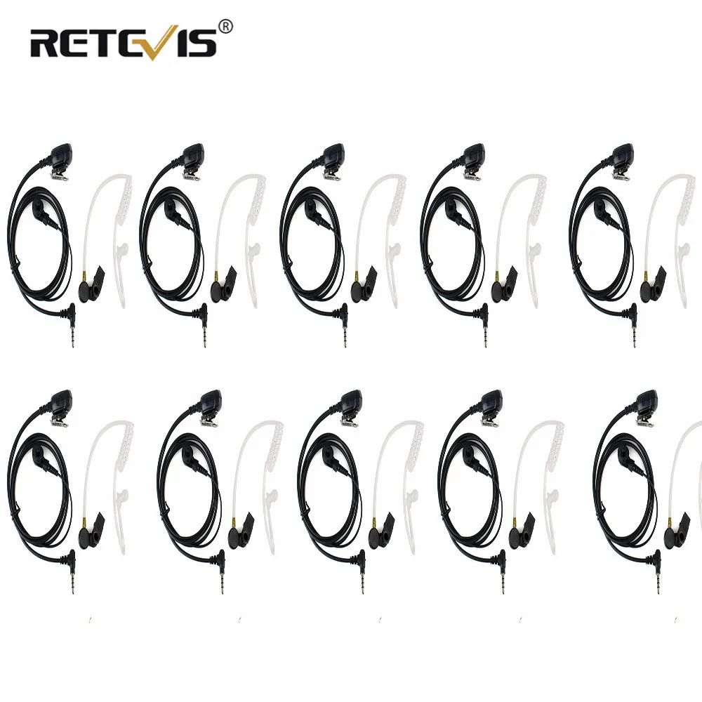 10 шт. радио микрофон для наушников с гарнитурой PTT слуховой трубкой YAESU VERTEX 3 5 мм 1