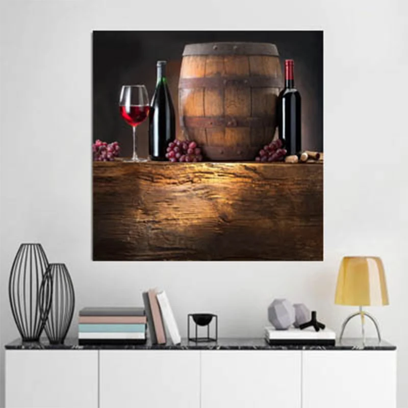 Декоративная картина для спальни гостиной прикроватного столика бутылка