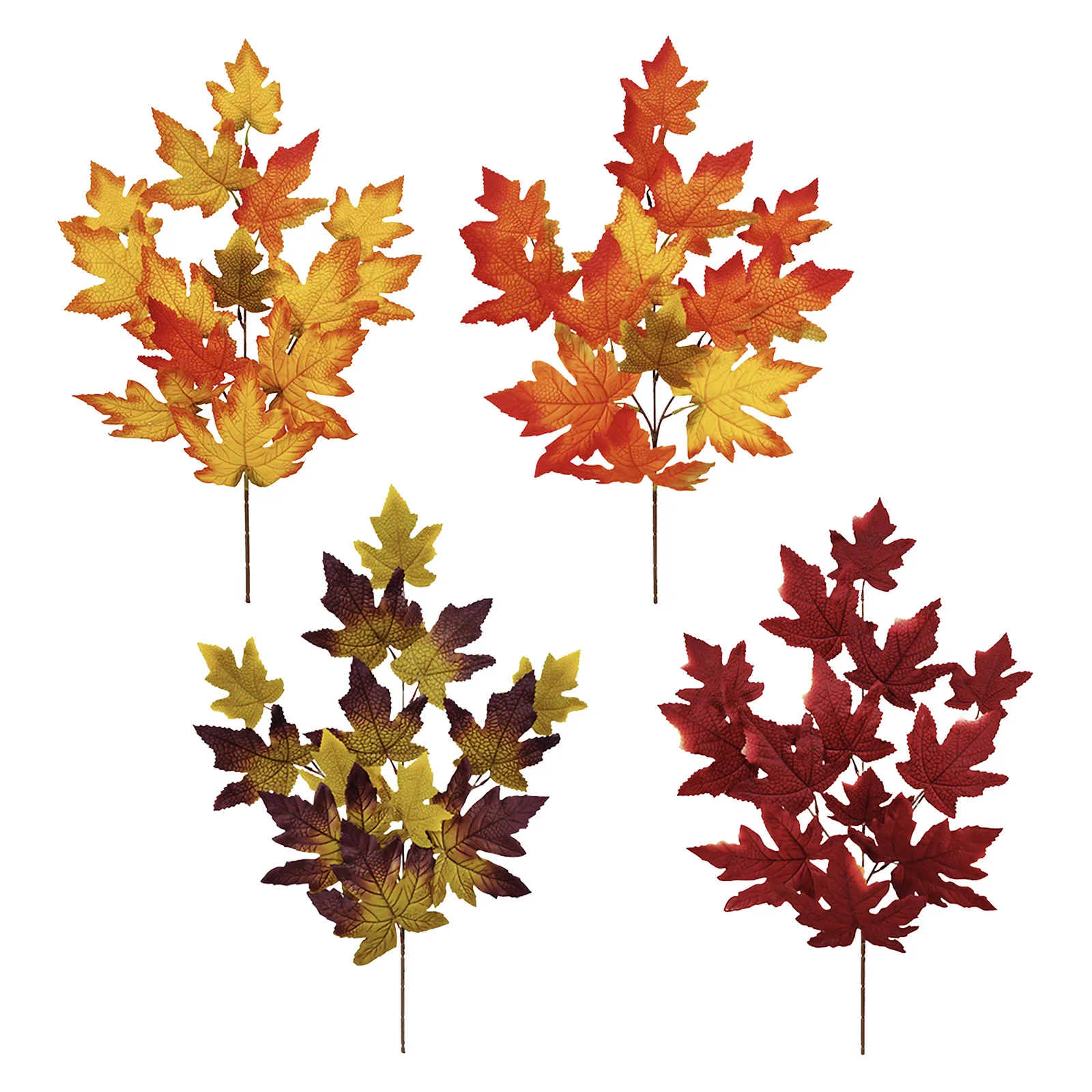 

Кустарники кленовые листья фон свадебные искусственные растения осенний сад горячие ветки украшение дома