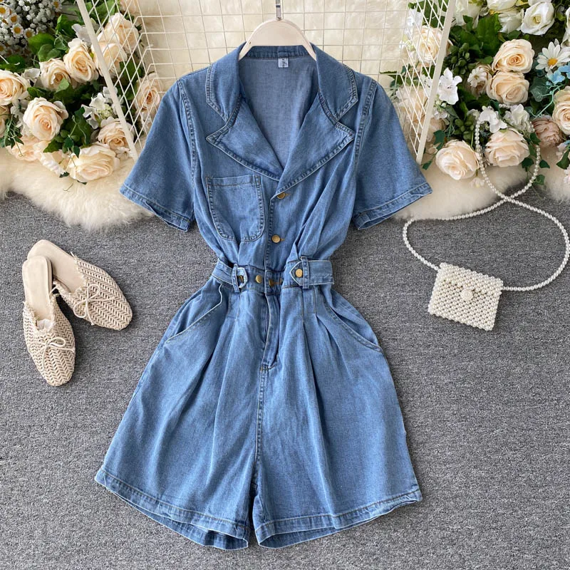 

Bodysuit Women Direct Selling Cotton Broadcloth Solid Body Feminino Jumpsuit Women 2020 Summer New Tooling Wide Leg Fashionable