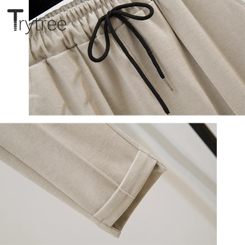 Trytree осенне зимний комплект из двух предметов Повседневный трикотажный