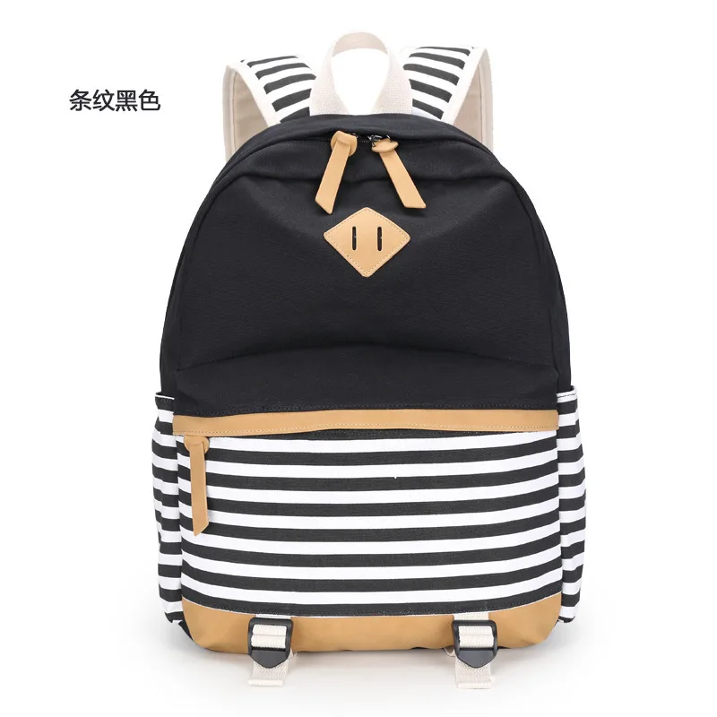 Новинка 2019 полосатая Холщовая Сумка на плечо модные повседневные школьные сумки
