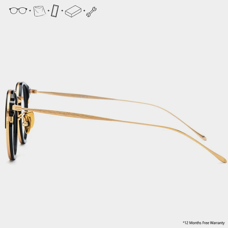 Оправа для очков из чистого титана мужчин и женщин ультралегкие круглые