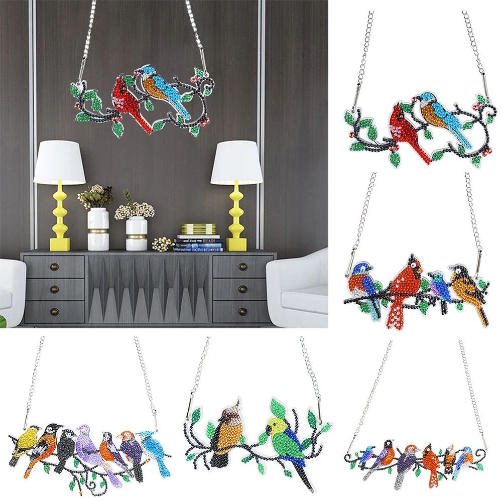

DIY Diamond Painting Wind Chime Garden Wall Decor For Door Diamond Embroidery Kit Cross Stitch Diamond Art Craft Home
