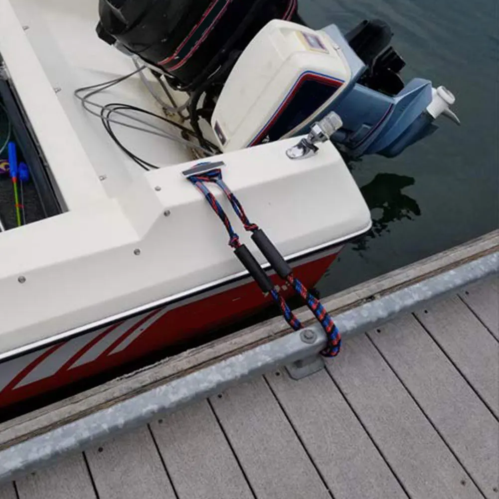 

Boat Bungee Cords Set Bungee Dock Line Mooring Rope For Boat 4 Ft 2 Ropes Rope Bungee Cord Dockline Boats Kayak Accessories