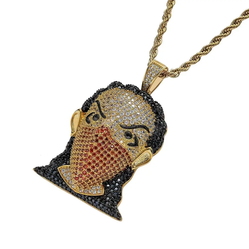 Модное ожерелье с подвеской в стиле хип-хоп для мужчин и женщин | Украшения