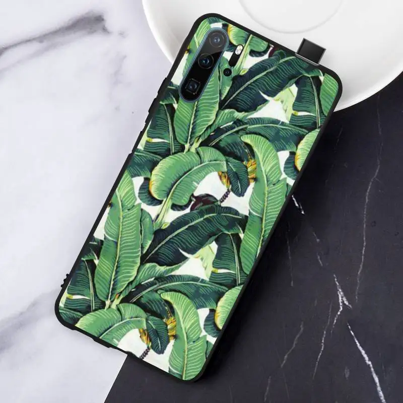 

Tropical Green Plant Leaf Phone Case For Huawei honor Mate P 10 20 30 40 Pro 10i 9 10 20 8 x Lite