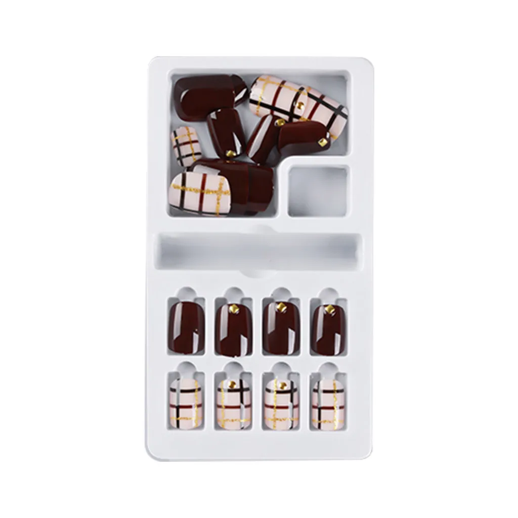 Накладные ногти многоразовая палочка на нажмите полное покрытие накладные