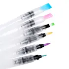 Кисть для акварели, набор из 6 кистей для акварели, водорастворимые цветные карандаши, маркеры для акварели, пигмент W