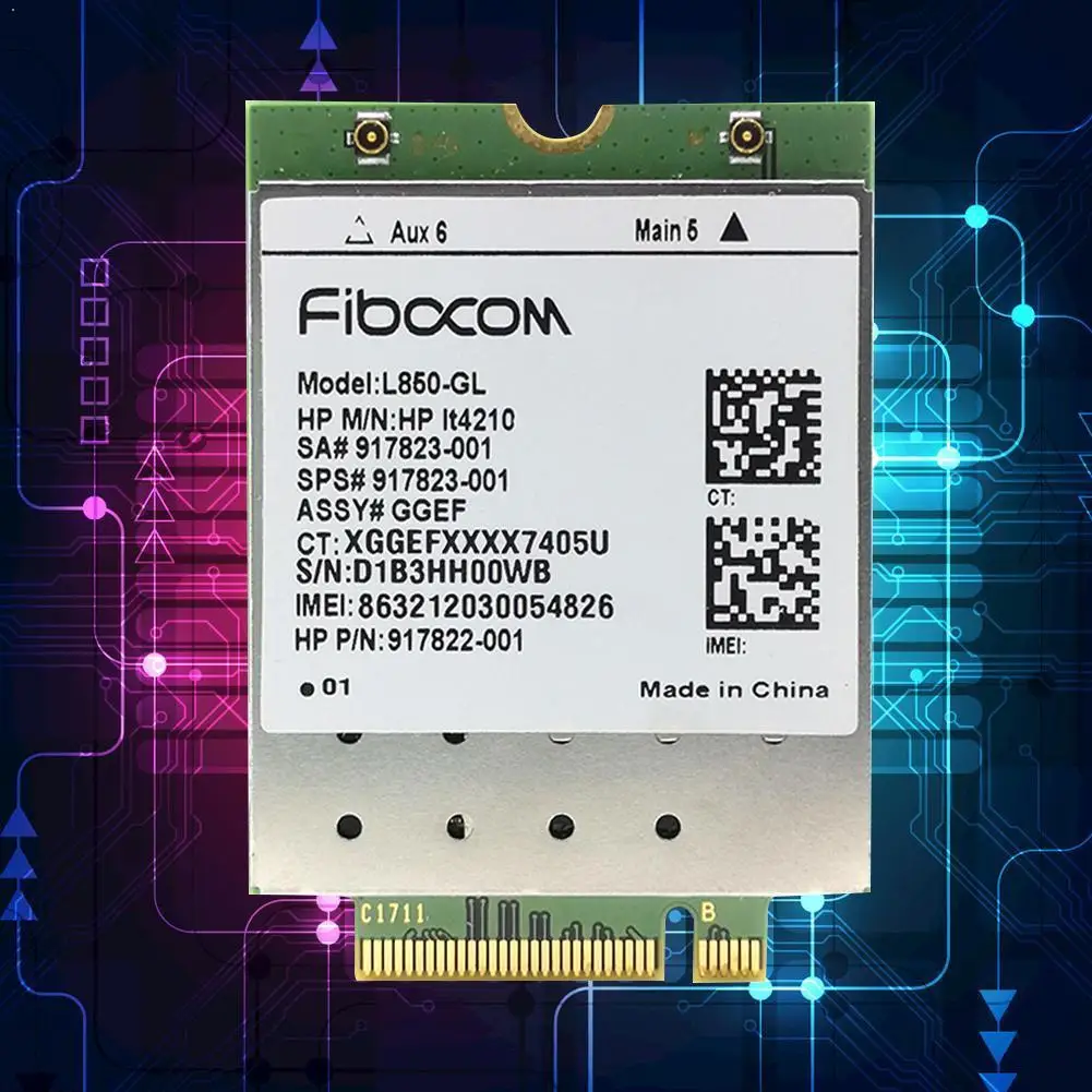 4G беспроводная карта для Fibocom L850 GL LT4210 M.2 LTE FDD/LTE TDD/WCDMA 917823 001for 450 HP 9 модуль SPS 440 probook